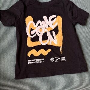 H&M Black and Yellow Graphic Tee